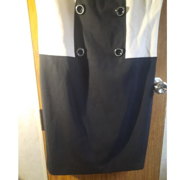 Jessica Howard Petite Colorblock Sheath Dress 10P Lined Office Power Chic - Picture 3 of 8